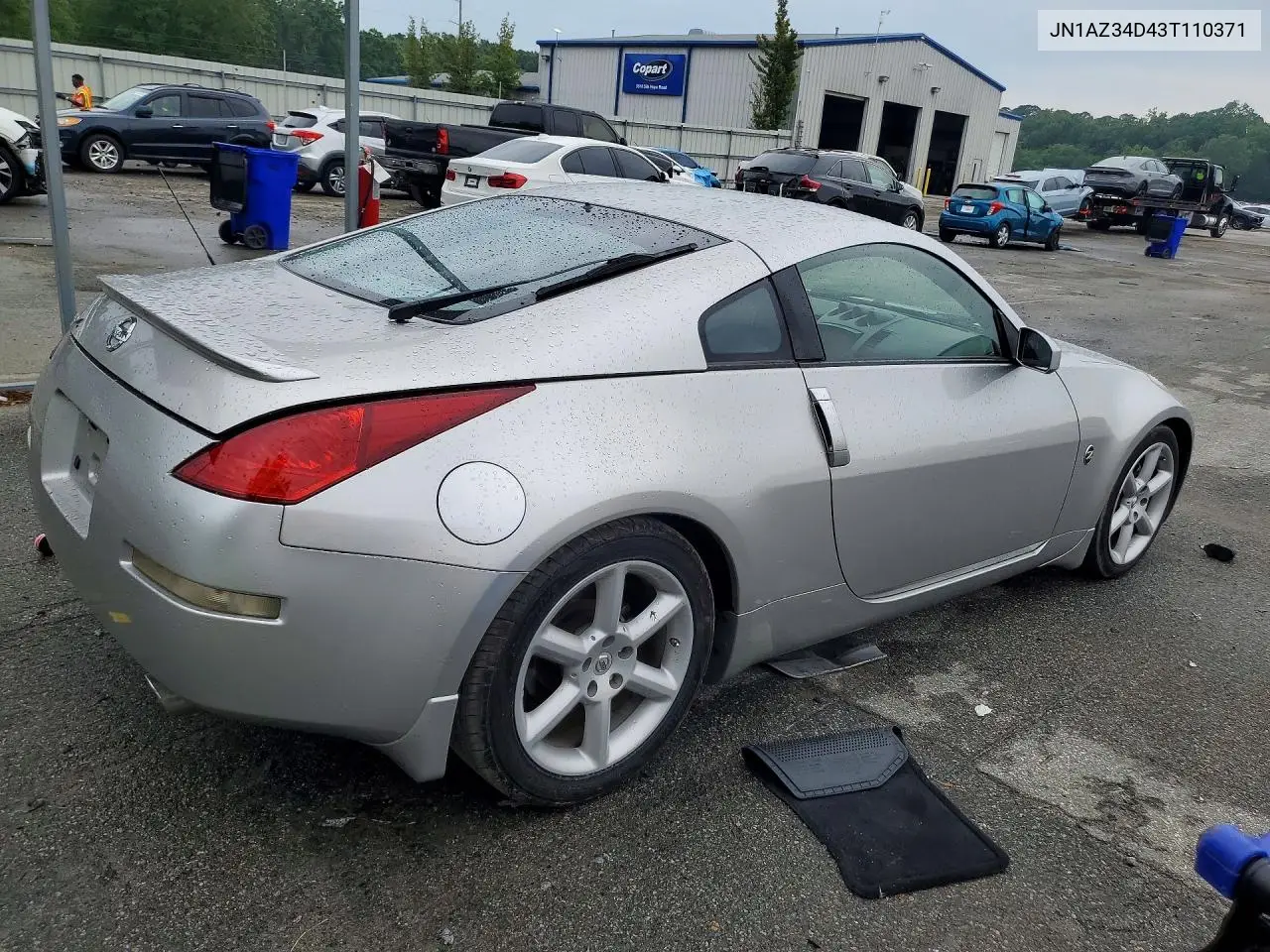 2003 Nissan 350Z Coupe VIN: JN1AZ34D43T110371 Lot: 52568546