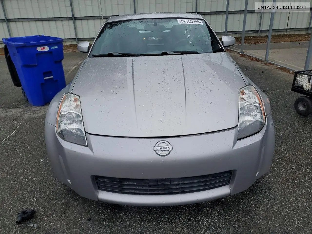 2003 Nissan 350Z Coupe VIN: JN1AZ34D43T110371 Lot: 52568546
