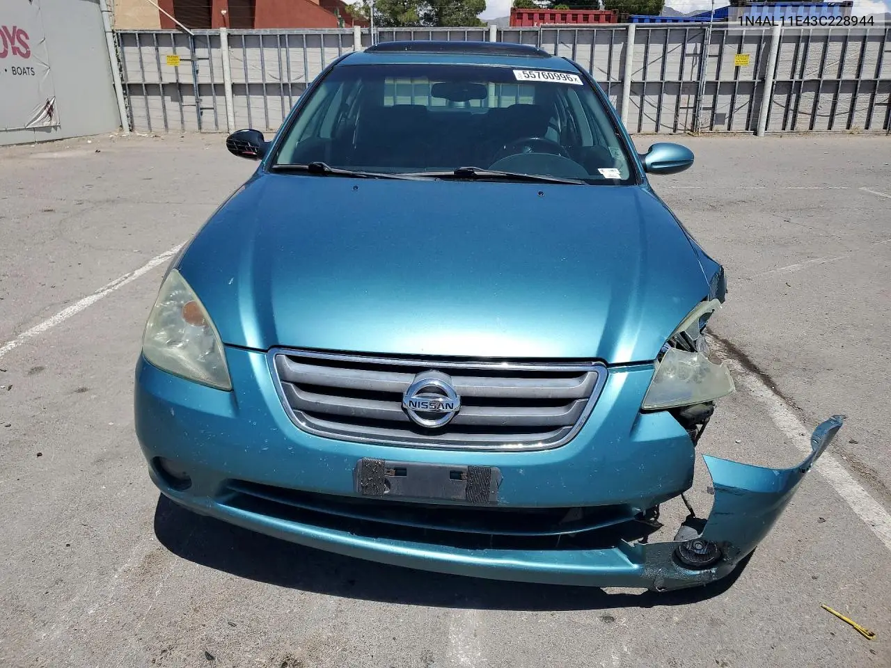 2003 Nissan Altima 2.5 S VIN: 1N4AL11E43C228944 Lot: 55760996