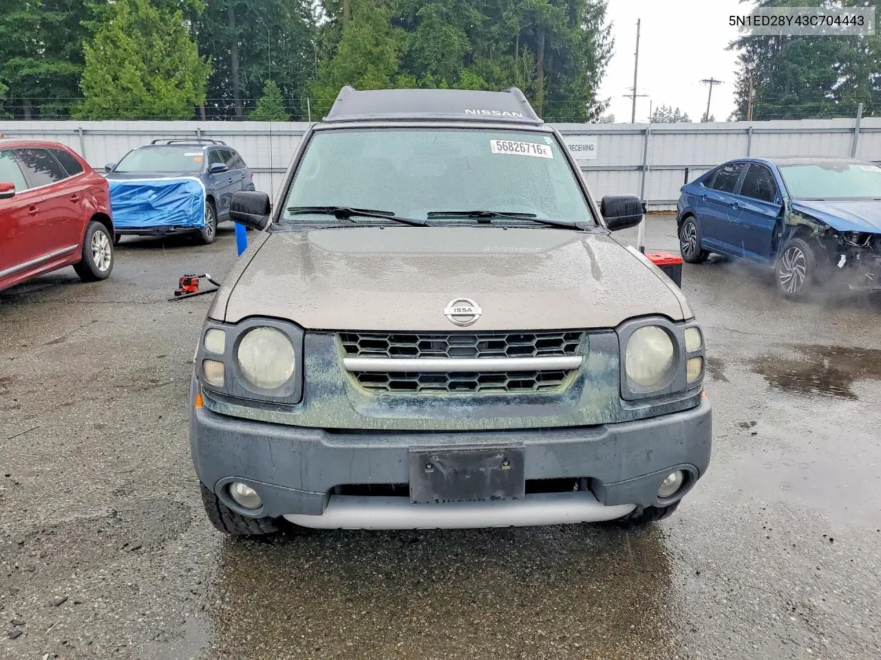 2003 Nissan Xterra Xe-V6 VIN: 5N1ED28Y43C704443 Lot: 56826716