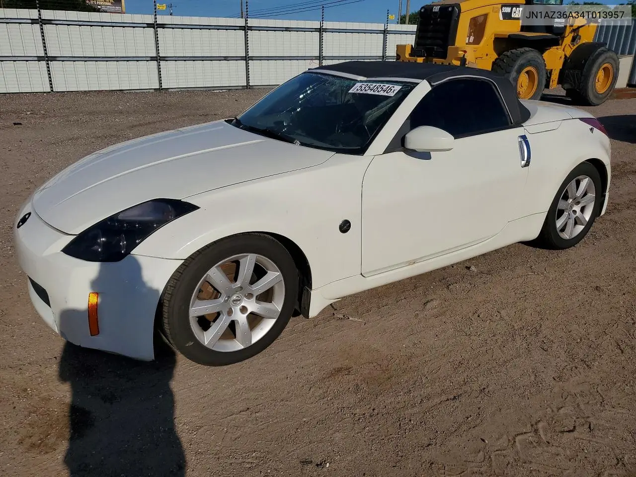 2004 Nissan 350Z Roadster VIN: JN1AZ36A34T013957 Lot: 53548546