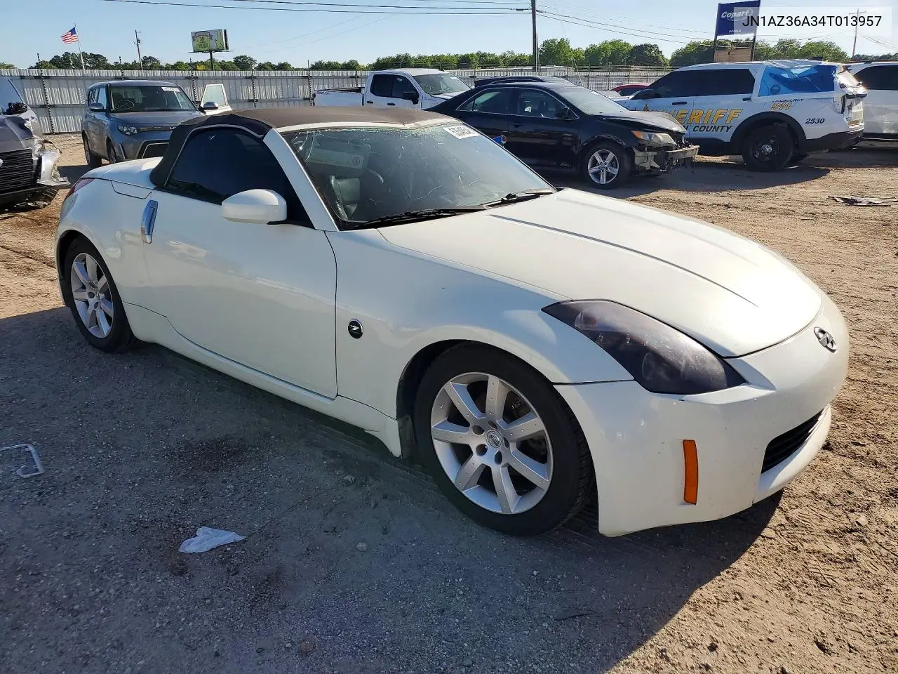 2004 Nissan 350Z Roadster VIN: JN1AZ36A34T013957 Lot: 53548546