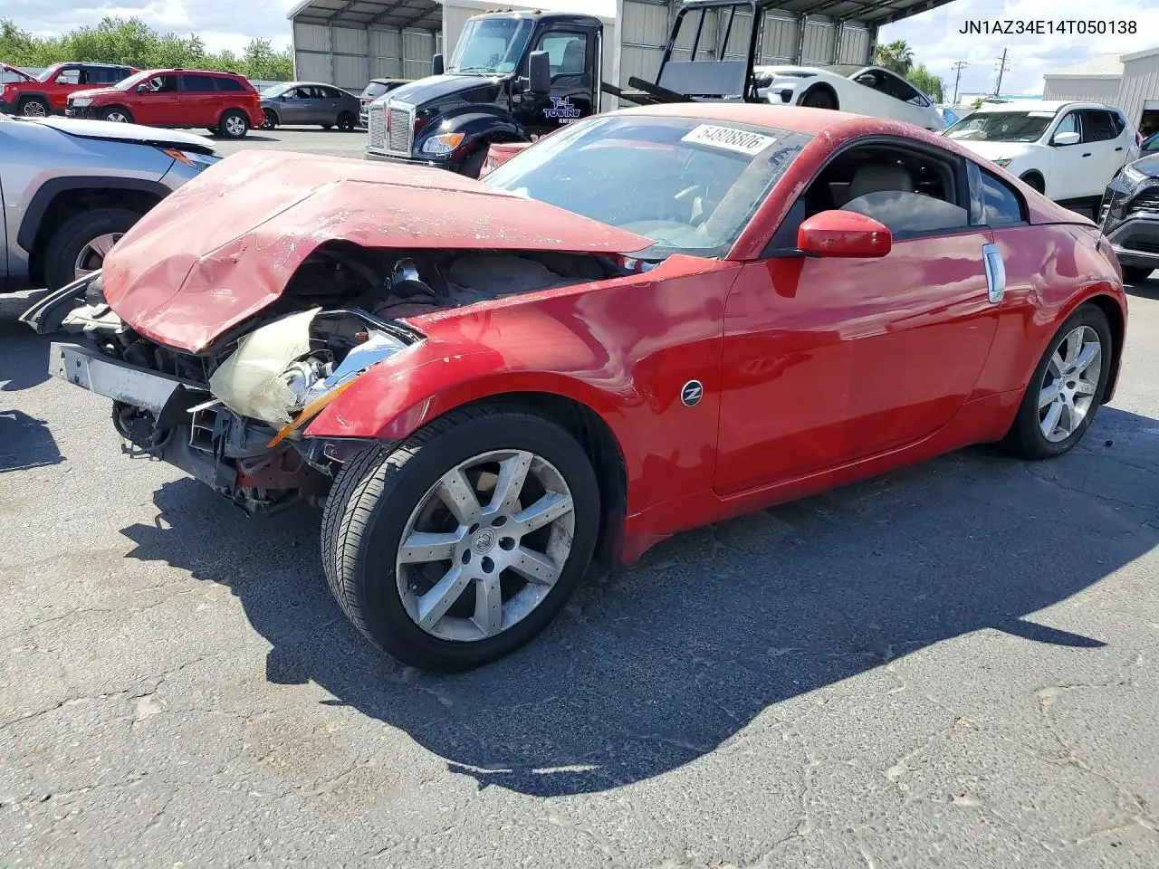 2004 Nissan 350Z Coupe VIN: JN1AZ34E14T050138 Lot: 54808806