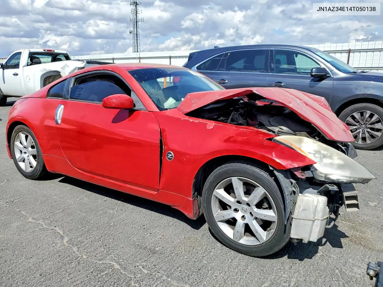 2004 Nissan 350Z Coupe VIN: JN1AZ34E14T050138 Lot: 54808806