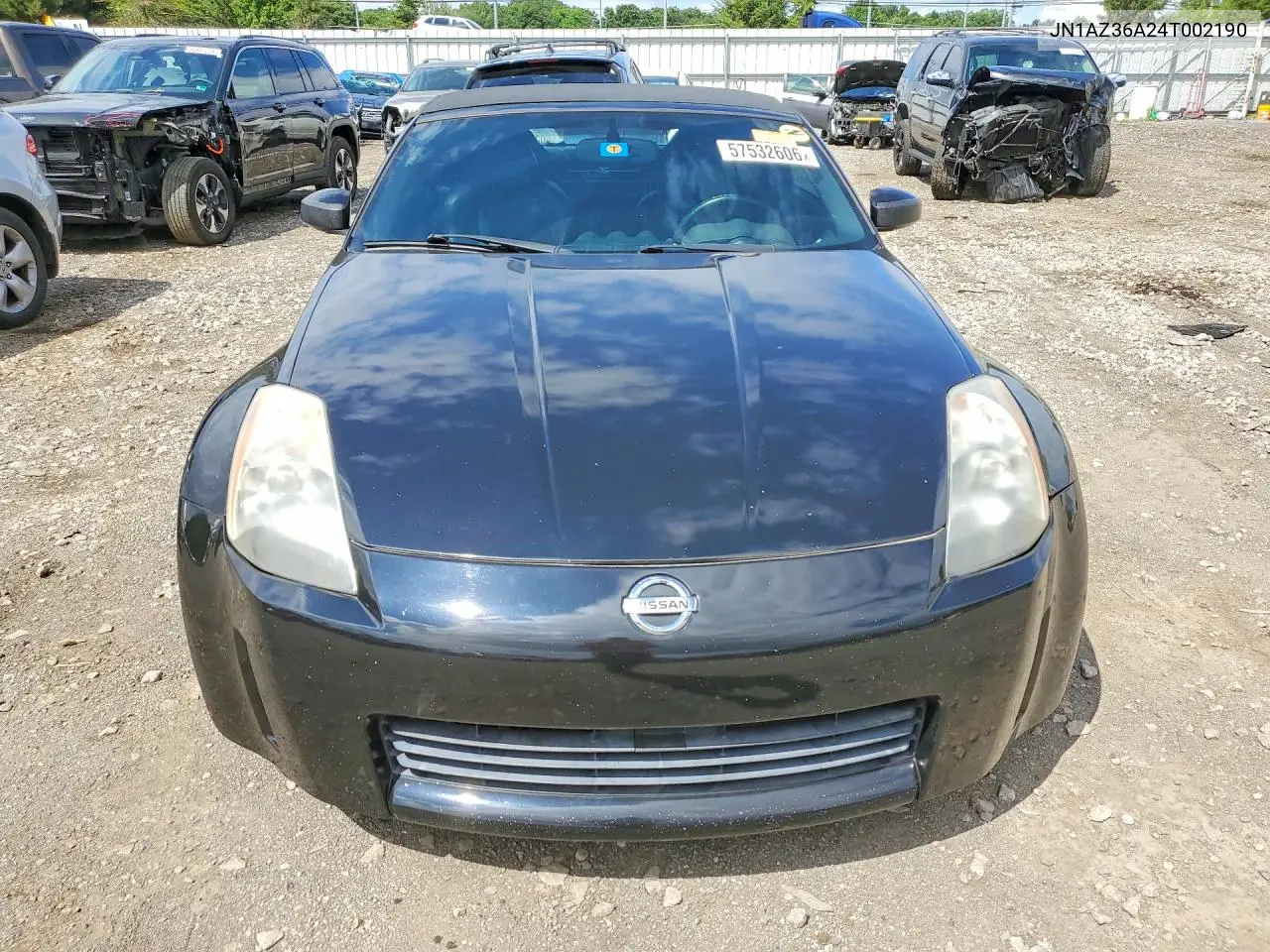 2004 Nissan 350Z Roadster VIN: JN1AZ36A24T002190 Lot: 57532606