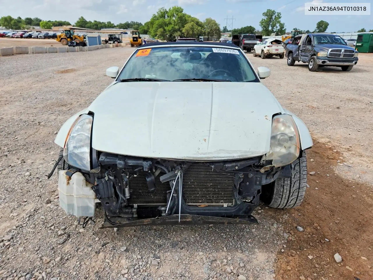 2004 Nissan 350Z Roadster VIN: JN1AZ36A94T010318 Lot: 58697936
