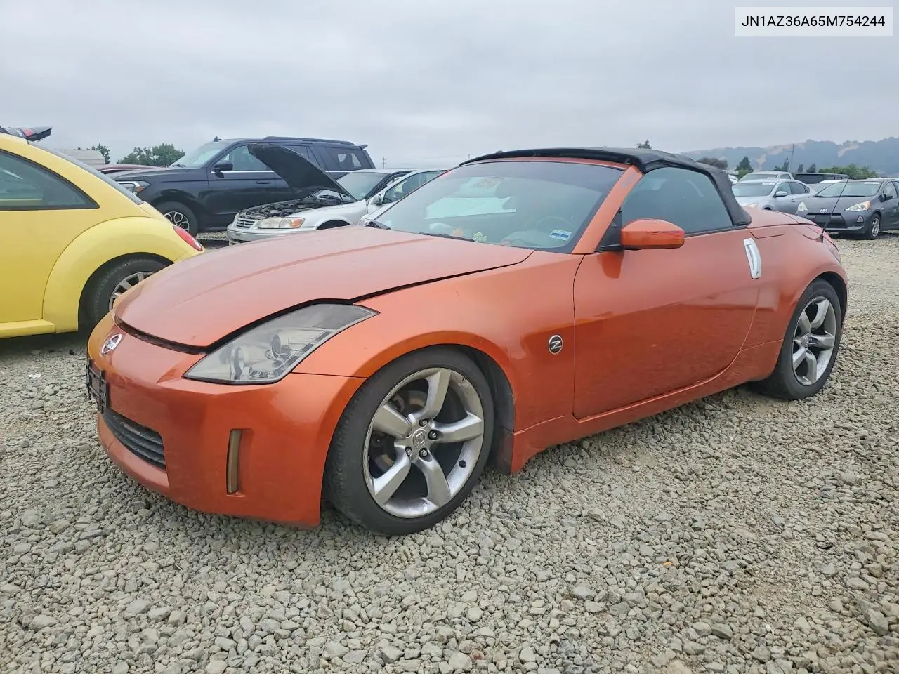 2005 Nissan 350Z Roadster VIN: JN1AZ36A65M754244 Lot: 54547286