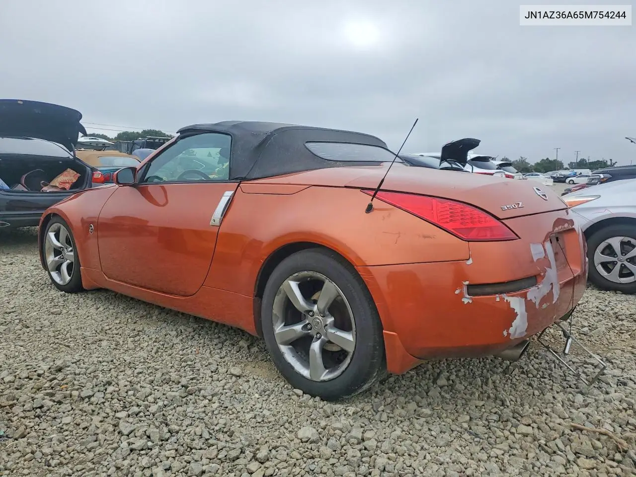 2005 Nissan 350Z Roadster VIN: JN1AZ36A65M754244 Lot: 54547286