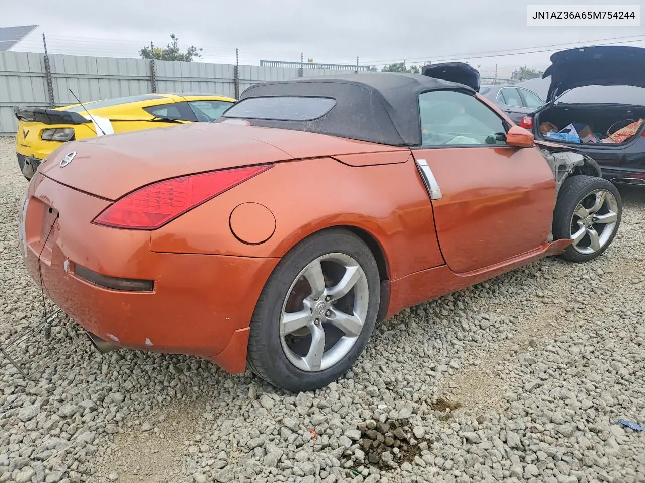 2005 Nissan 350Z Roadster VIN: JN1AZ36A65M754244 Lot: 54547286
