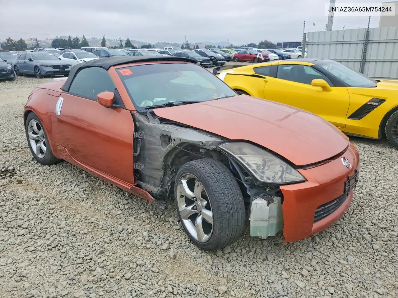2005 Nissan 350Z Roadster VIN: JN1AZ36A65M754244 Lot: 54547286
