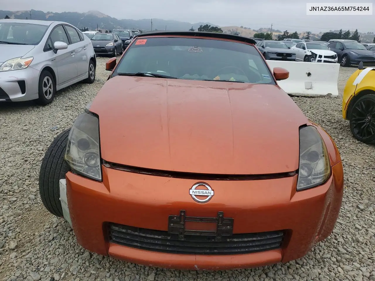 2005 Nissan 350Z Roadster VIN: JN1AZ36A65M754244 Lot: 54547286