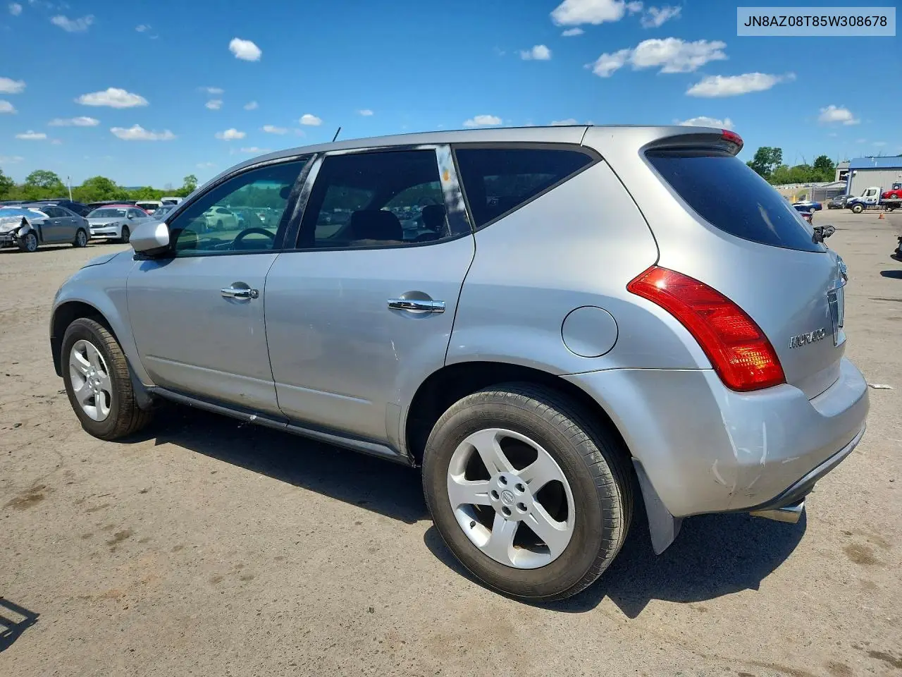 2005 Nissan Murano S VIN: JN8AZ08T85W308678 Lot: 54882646