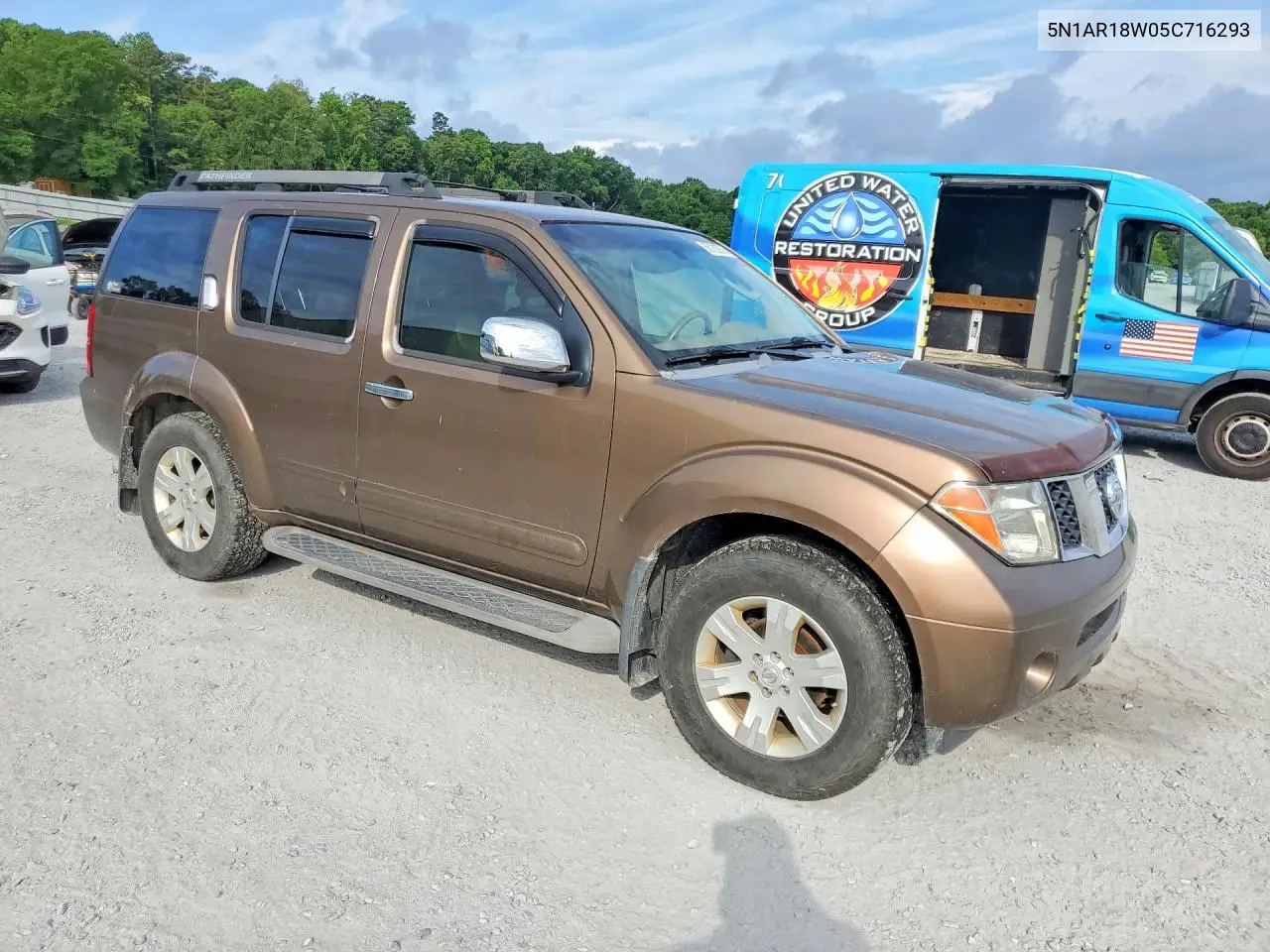 2005 Nissan Pathfinder Xe VIN: 5N1AR18W05C716293 Lot: 56182976