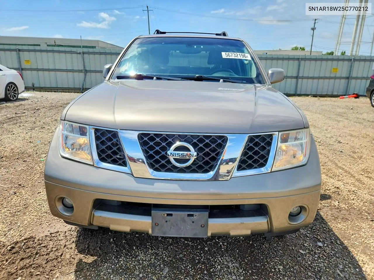 2005 Nissan Pathfinder Xe VIN: 5N1AR18W25C770212 Lot: 56732196