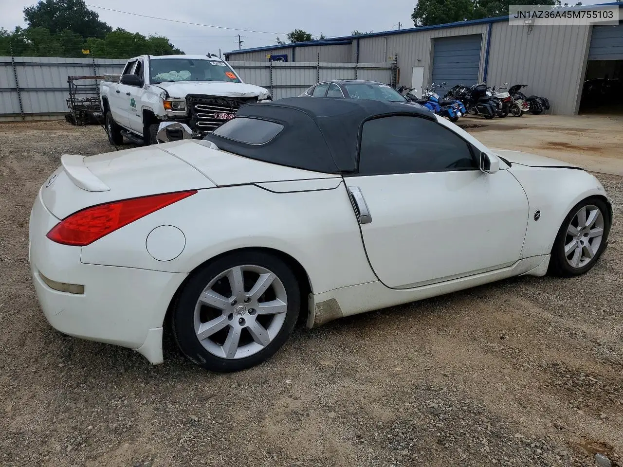 2005 Nissan 350Z Enthusiast VIN: JN1AZ36A45M755103 Lot: 56760406