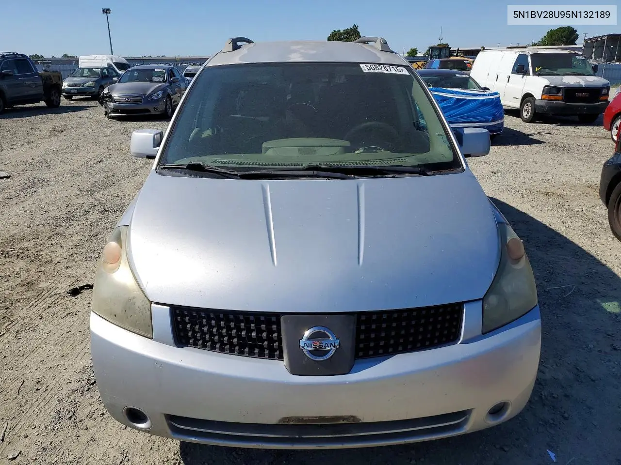 2005 Nissan Quest 3.5 VIN: 5N1BV28U95N132189 Lot: 56828716