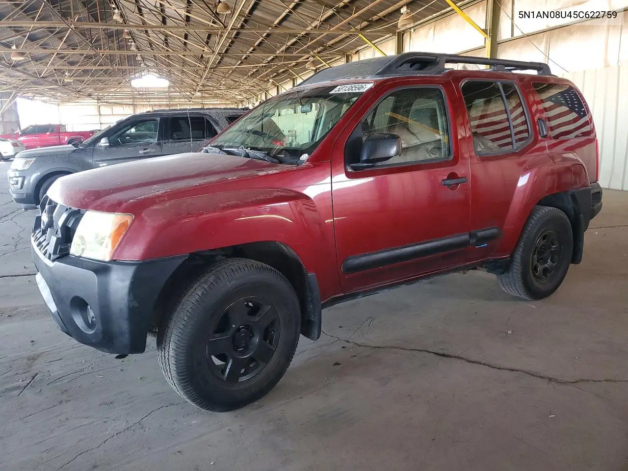 2005 Nissan Xterra S VIN: 5N1AN08U45C622759 Lot: 58138596