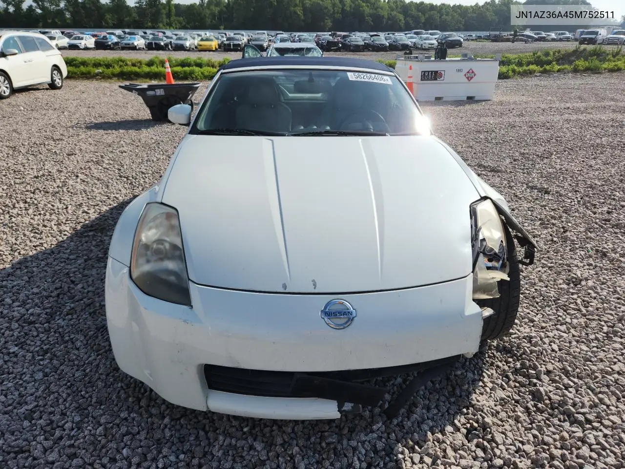 2005 Nissan 350Z Roadster VIN: JN1AZ36A45M752511 Lot: 58266406