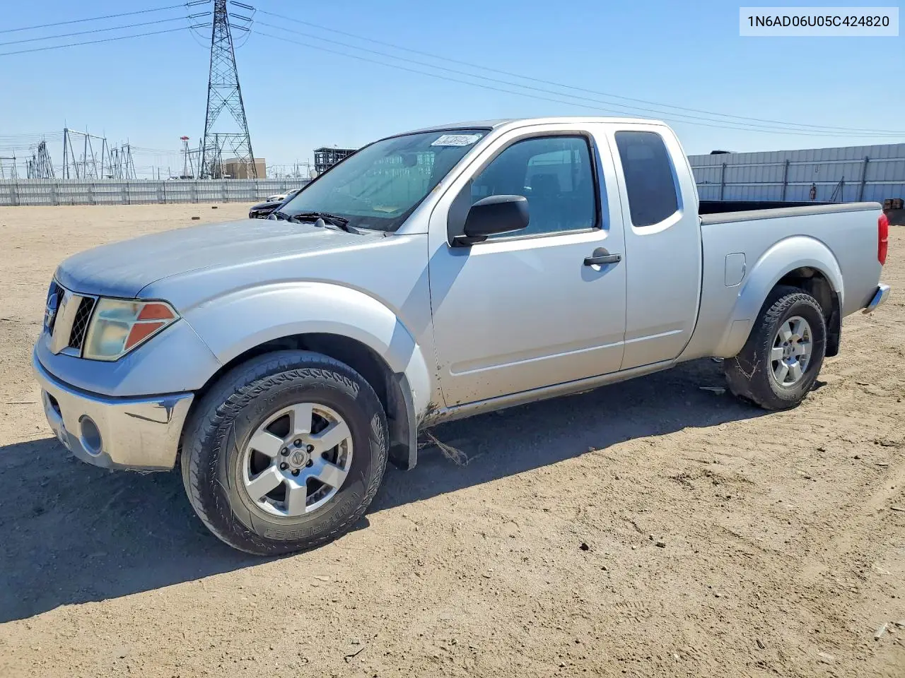 2005 Nissan Frontier Se VIN: 1N6AD06U05C424820 Lot: 61618706