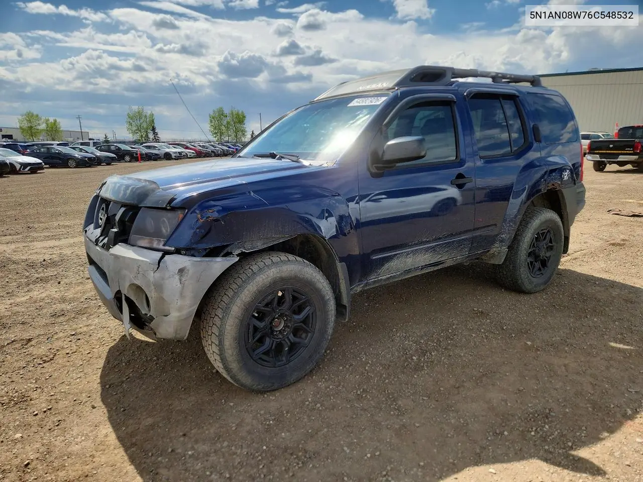 2006 Nissan Xterra X VIN: 5N1AN08W76C548532 Lot: 54586926