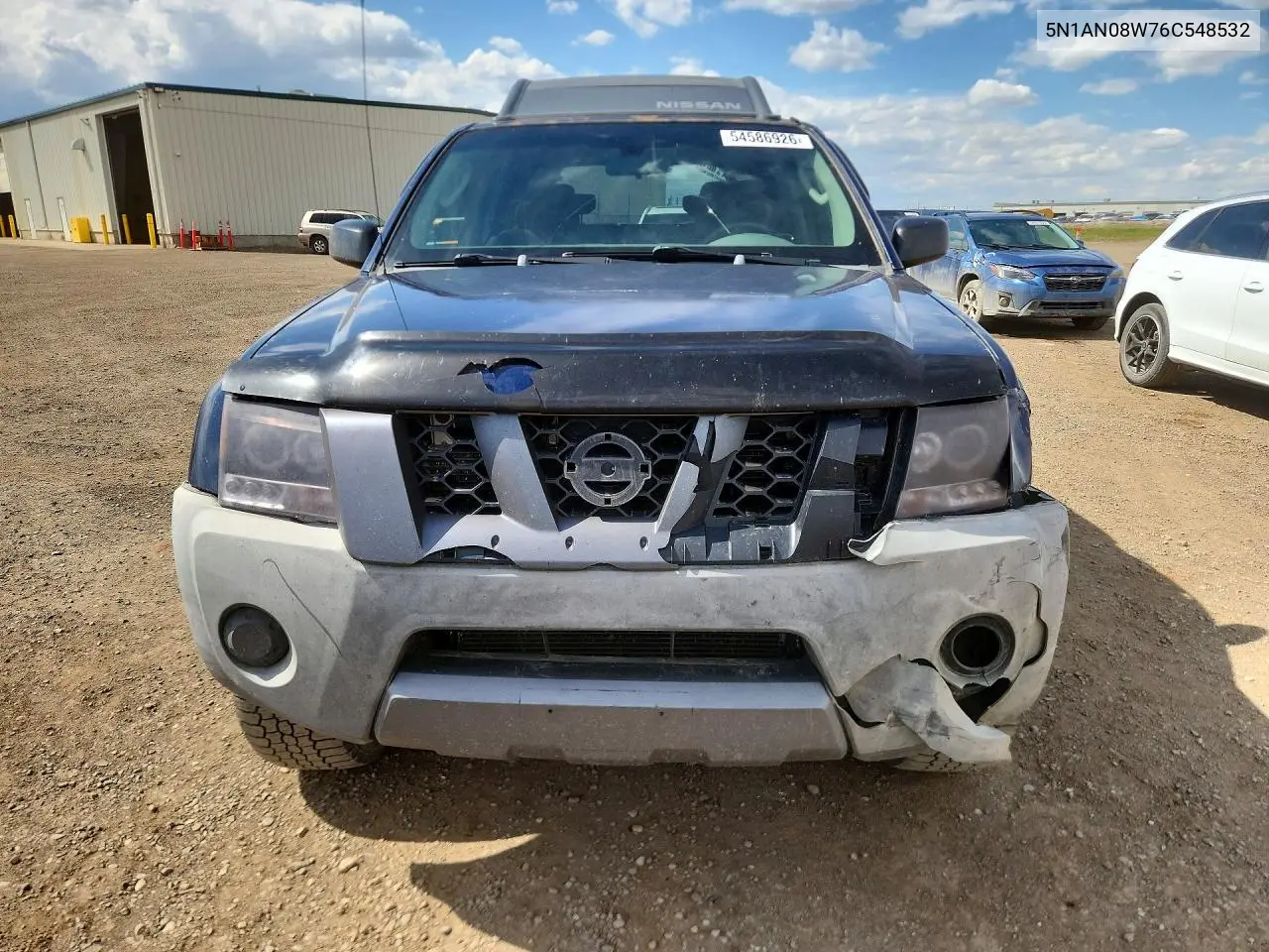 2006 Nissan Xterra X VIN: 5N1AN08W76C548532 Lot: 54586926