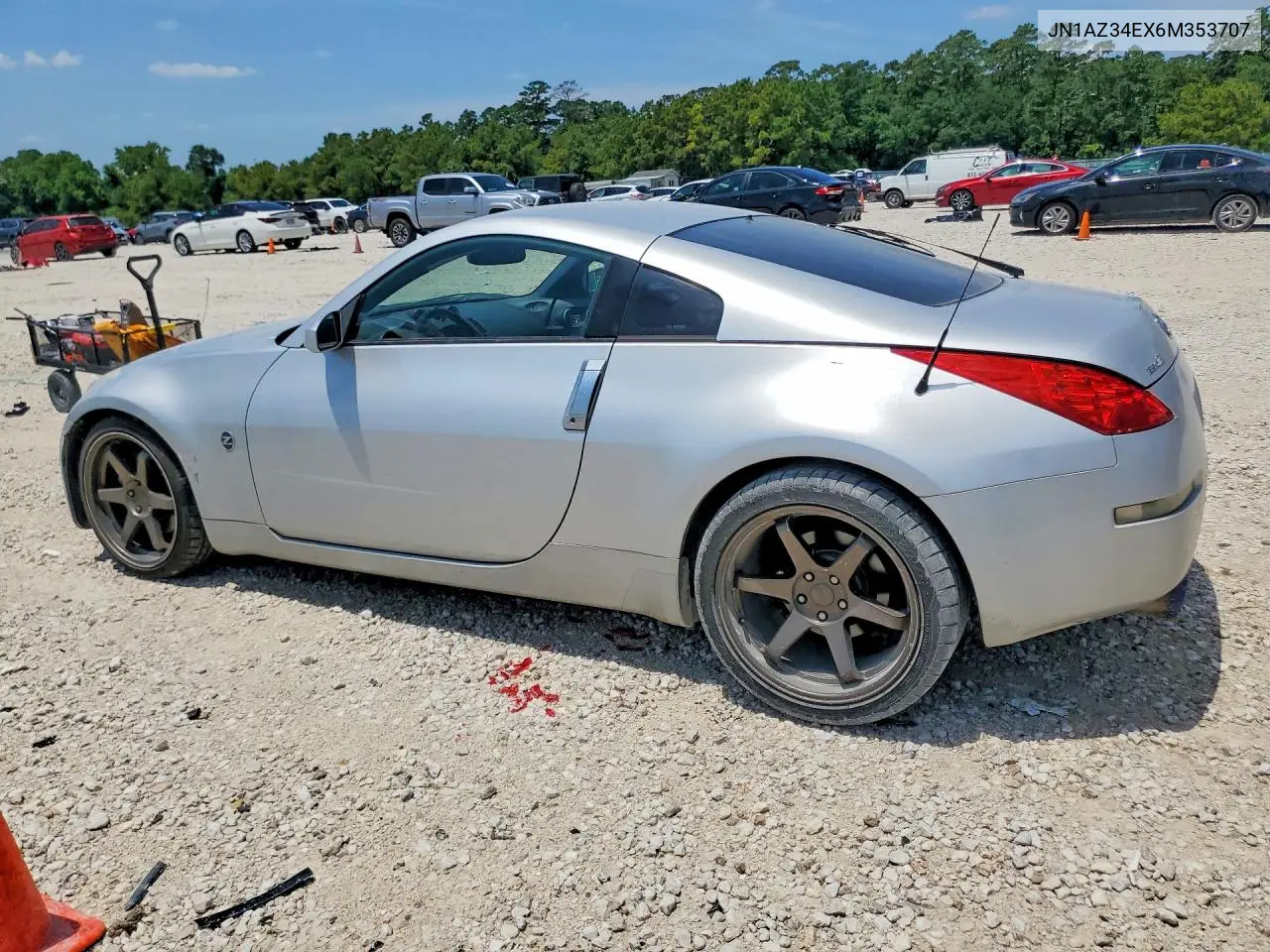 2006 Nissan 350Z Coupe VIN: JN1AZ34EX6M353707 Lot: 55374246