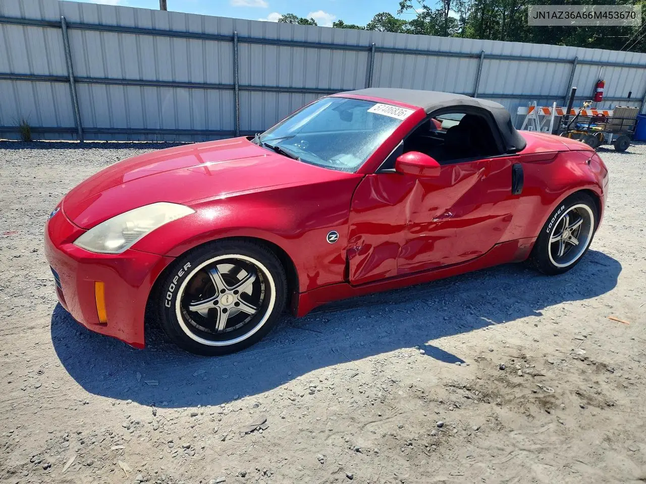 2006 Nissan 350Z Roadster VIN: JN1AZ36A66M453670 Lot: 57486836