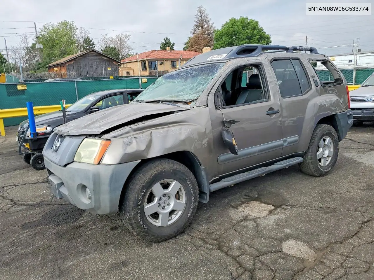 2006 Nissan Xterra X VIN: 5N1AN08W06C533774 Lot: 58749326