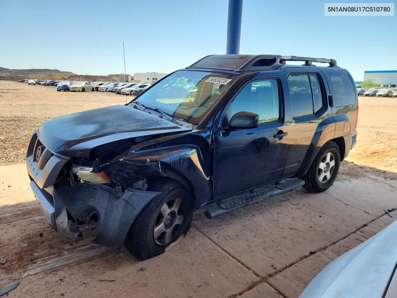 2007 Nissan Xterra X VIN: 5N1AN08U17C510780 Lot: 56539226