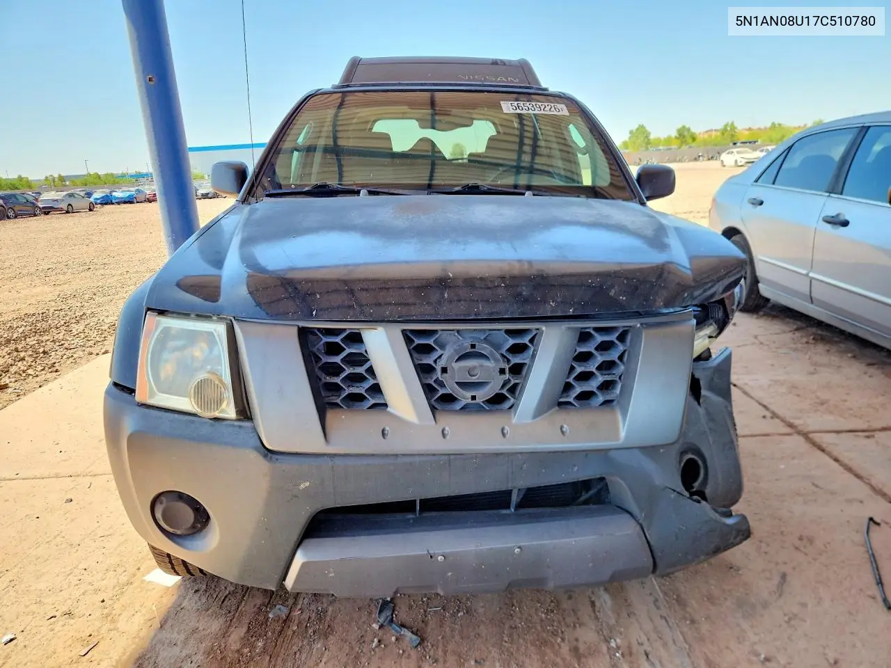 2007 Nissan Xterra X VIN: 5N1AN08U17C510780 Lot: 56539226