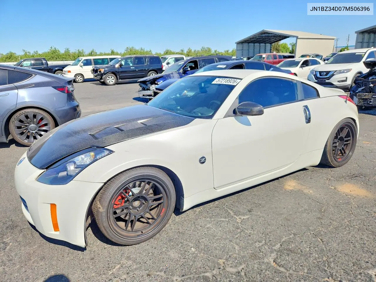 2007 Nissan 350Z VIN: JN1BZ34D07M506396 Lot: 57218926