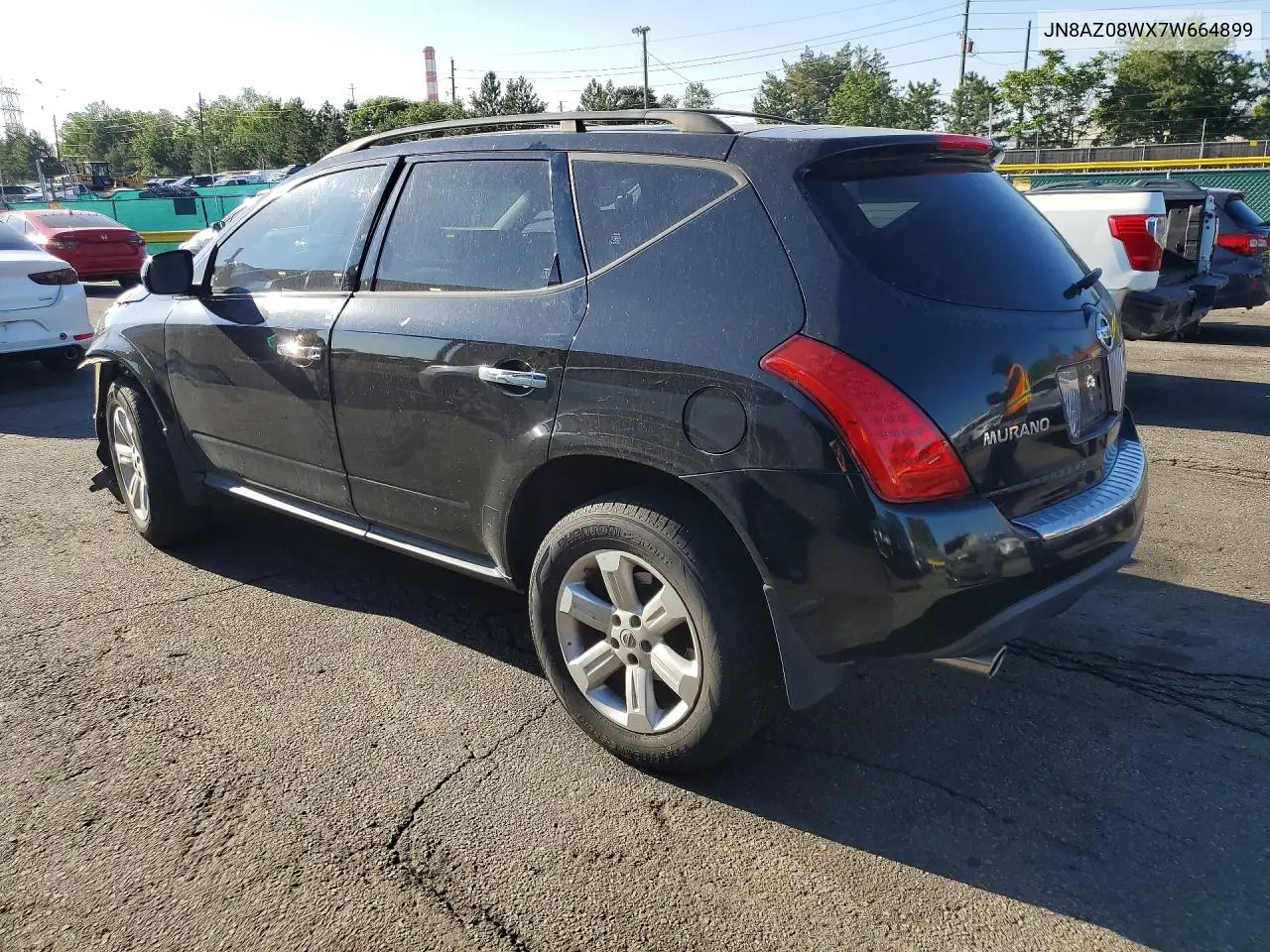 2007 Nissan Murano S VIN: JN8AZ08WX7W664899 Lot: 57224866