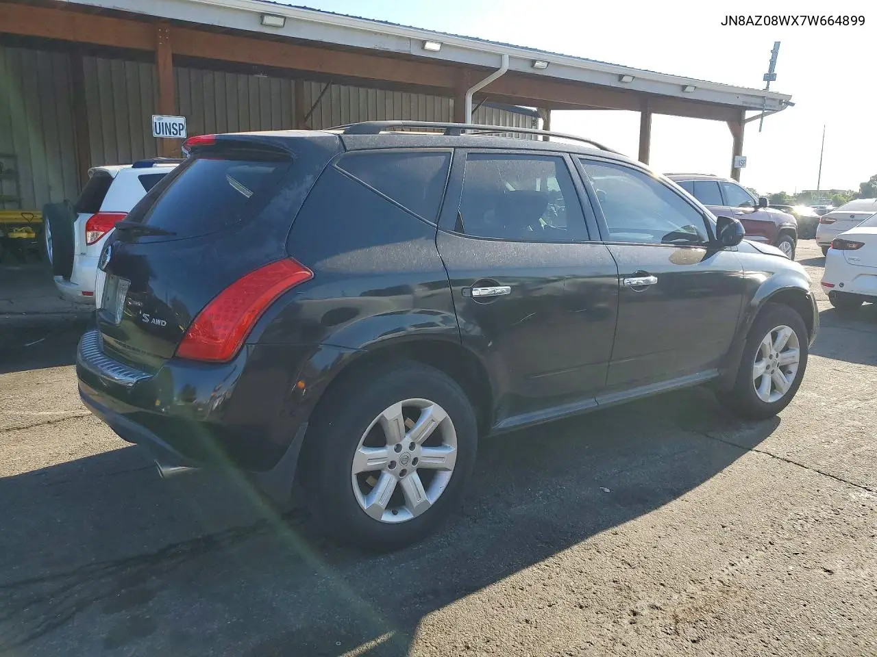 2007 Nissan Murano S VIN: JN8AZ08WX7W664899 Lot: 57224866