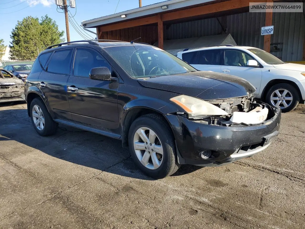 2007 Nissan Murano S VIN: JN8AZ08WX7W664899 Lot: 57224866