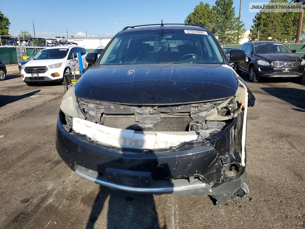 2007 Nissan Murano S VIN: JN8AZ08WX7W664899 Lot: 57224866