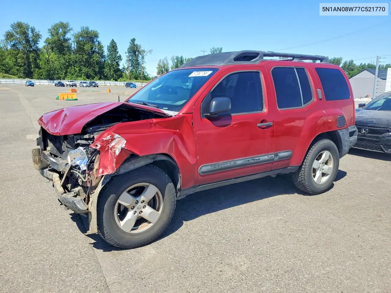 2007 Nissan Xterra X VIN: 5N1AN08W77C521770 Lot: 57352766