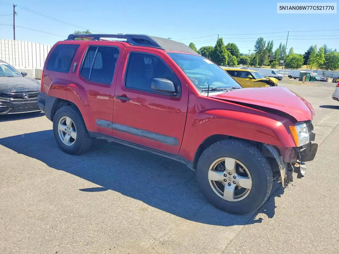 2007 Nissan Xterra X VIN: 5N1AN08W77C521770 Lot: 57352766
