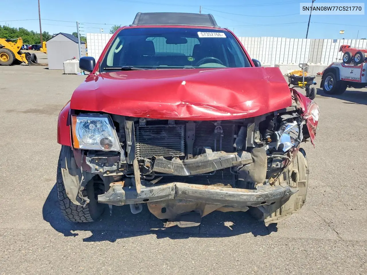 2007 Nissan Xterra X VIN: 5N1AN08W77C521770 Lot: 57352766