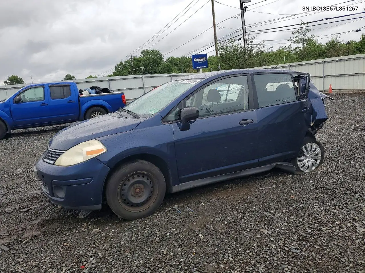 2007 Nissan Versa 1.8 S VIN: 3N1BC13E57L361267 Lot: 57870826