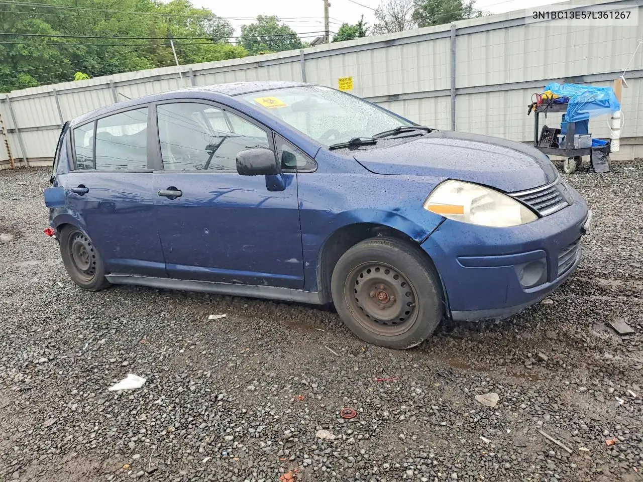 2007 Nissan Versa 1.8 S VIN: 3N1BC13E57L361267 Lot: 57870826