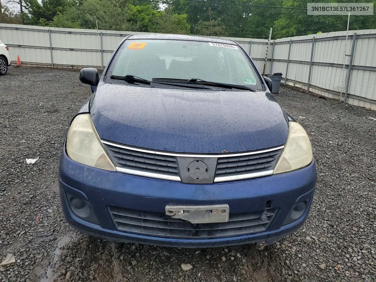 2007 Nissan Versa 1.8 S VIN: 3N1BC13E57L361267 Lot: 57870826