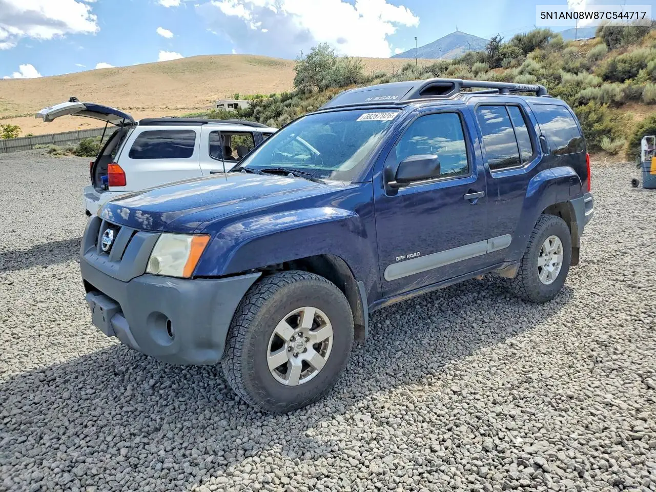 2007 Nissan Xterra X VIN: 5N1AN08W87C544717 Lot: 58267926