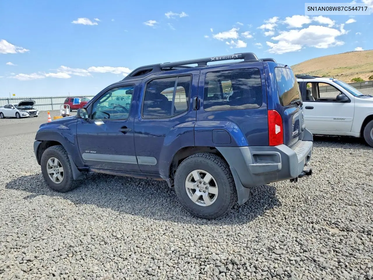 2007 Nissan Xterra X VIN: 5N1AN08W87C544717 Lot: 58267926