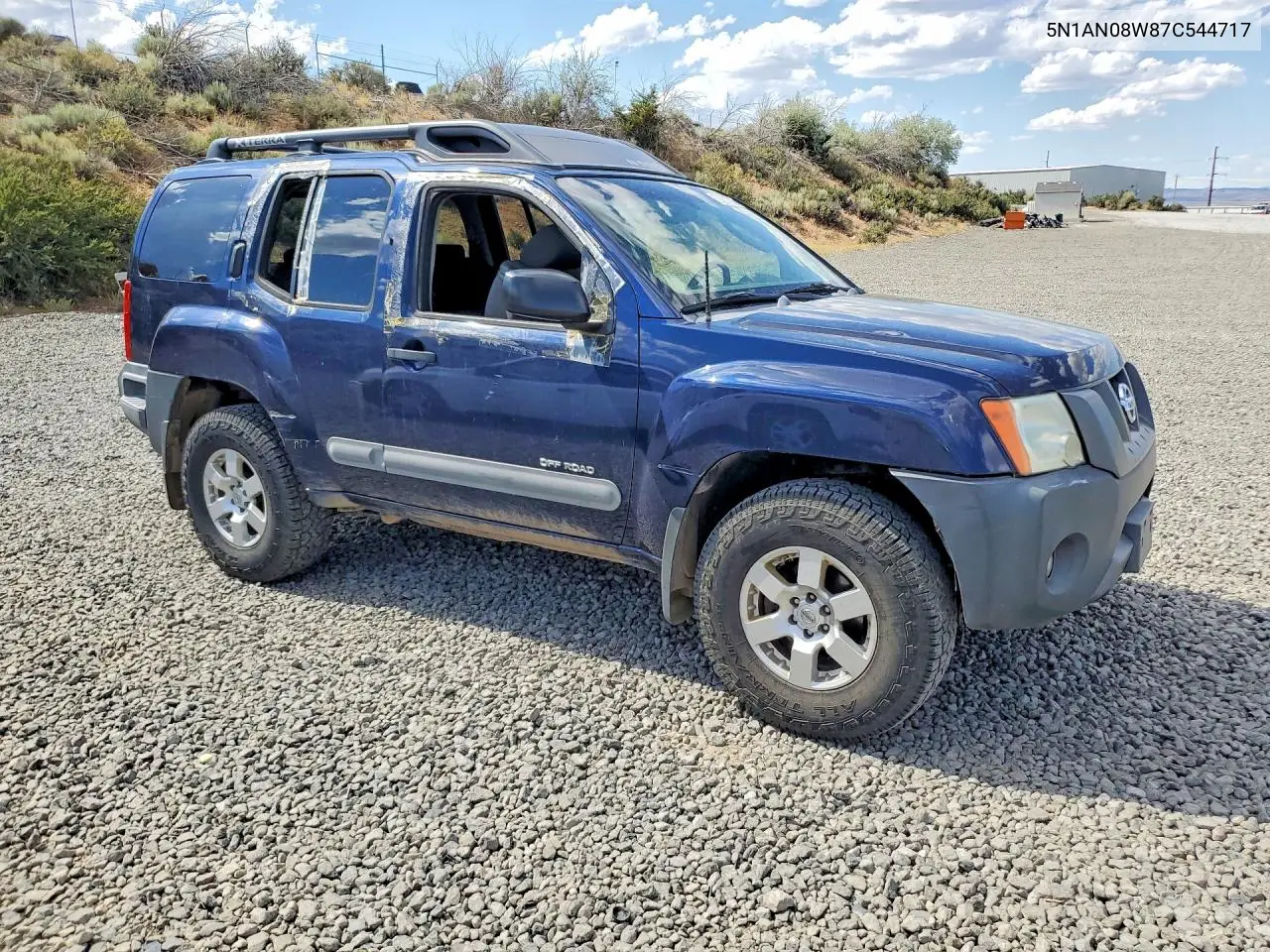 2007 Nissan Xterra X VIN: 5N1AN08W87C544717 Lot: 58267926