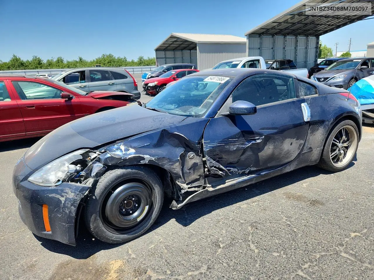 2008 Nissan 350Z Coupe VIN: JN1BZ34D88M705097 Lot: 54871966