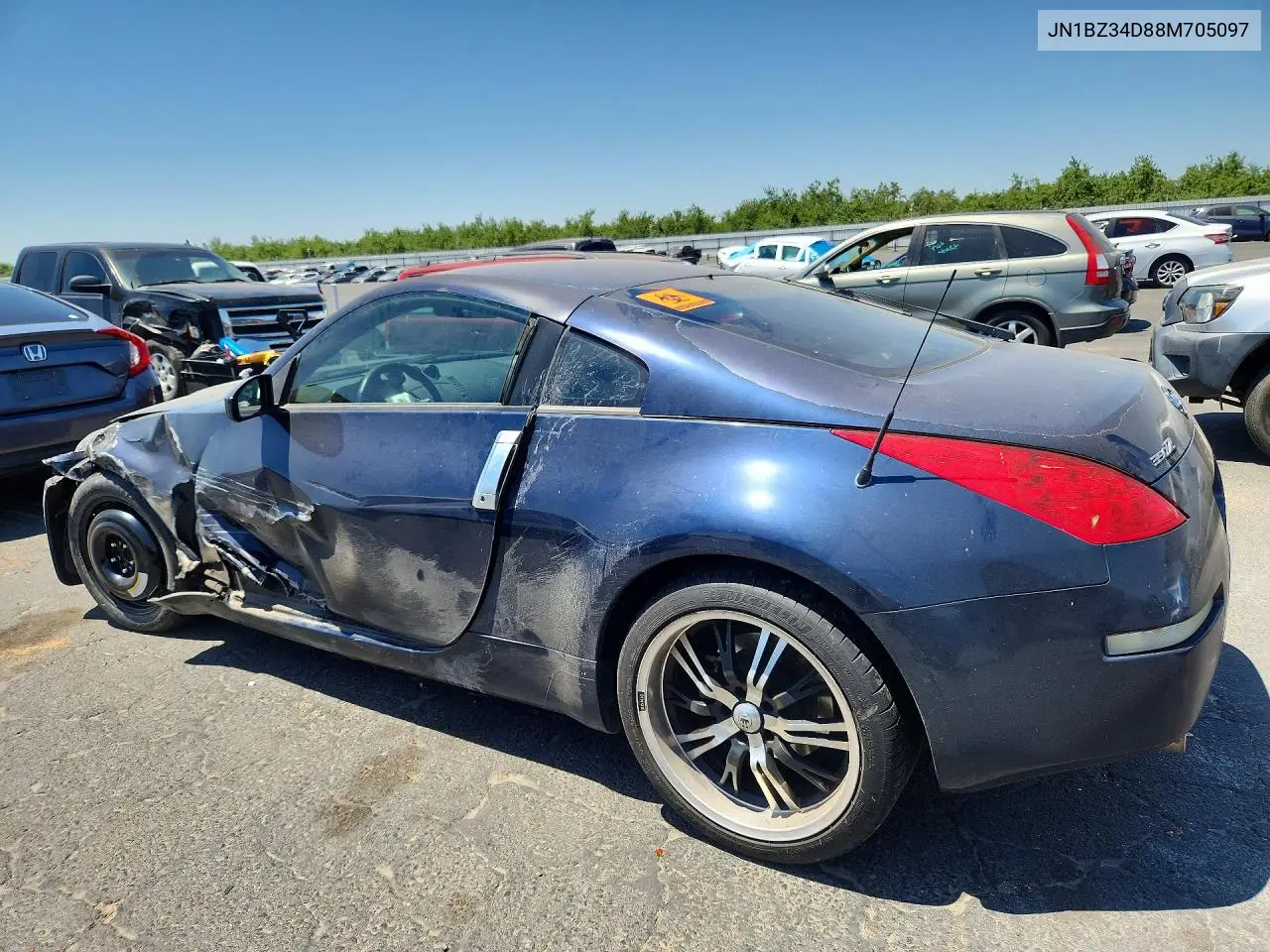 2008 Nissan 350Z Coupe VIN: JN1BZ34D88M705097 Lot: 54871966