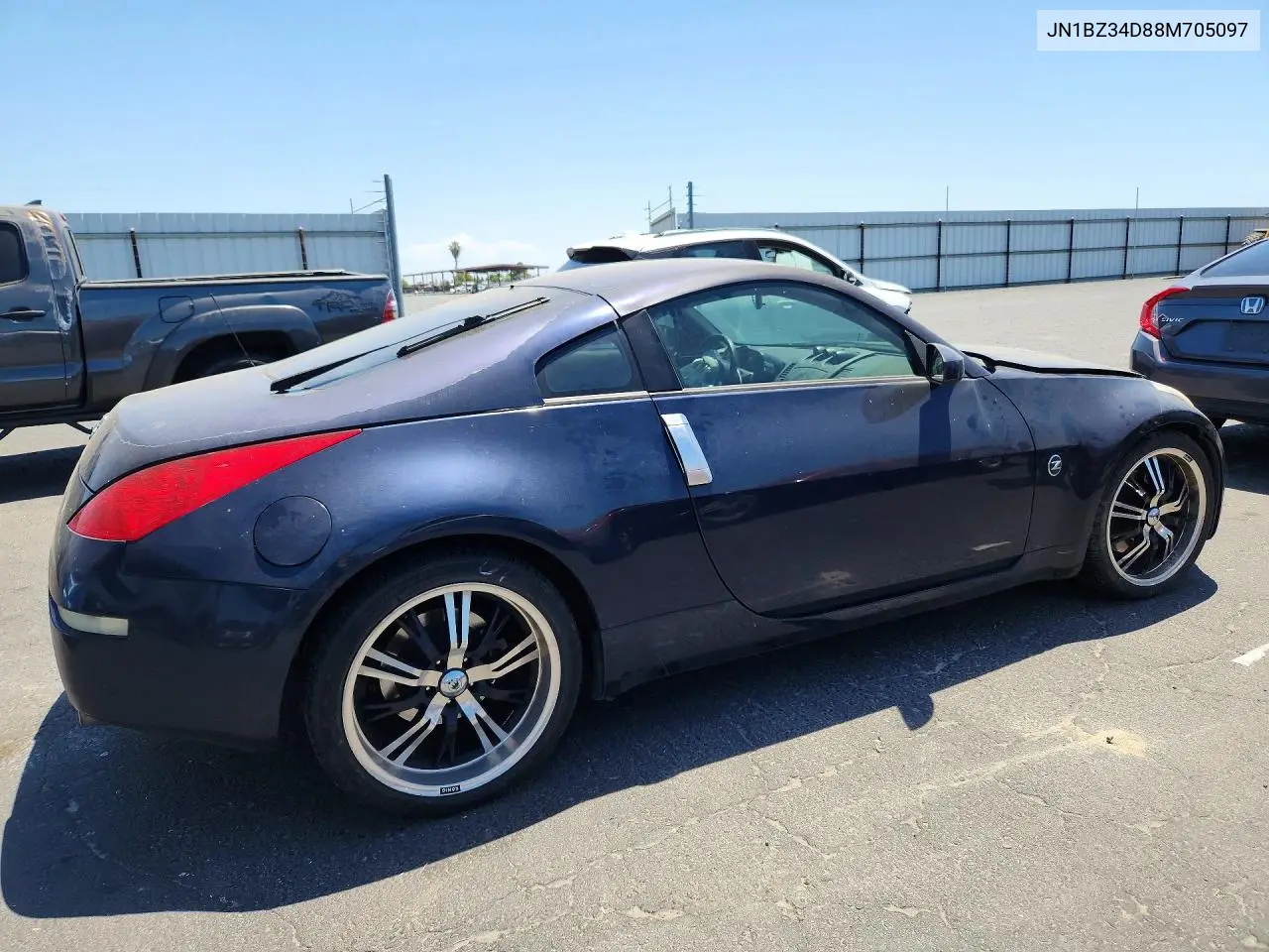2008 Nissan 350Z Coupe VIN: JN1BZ34D88M705097 Lot: 54871966