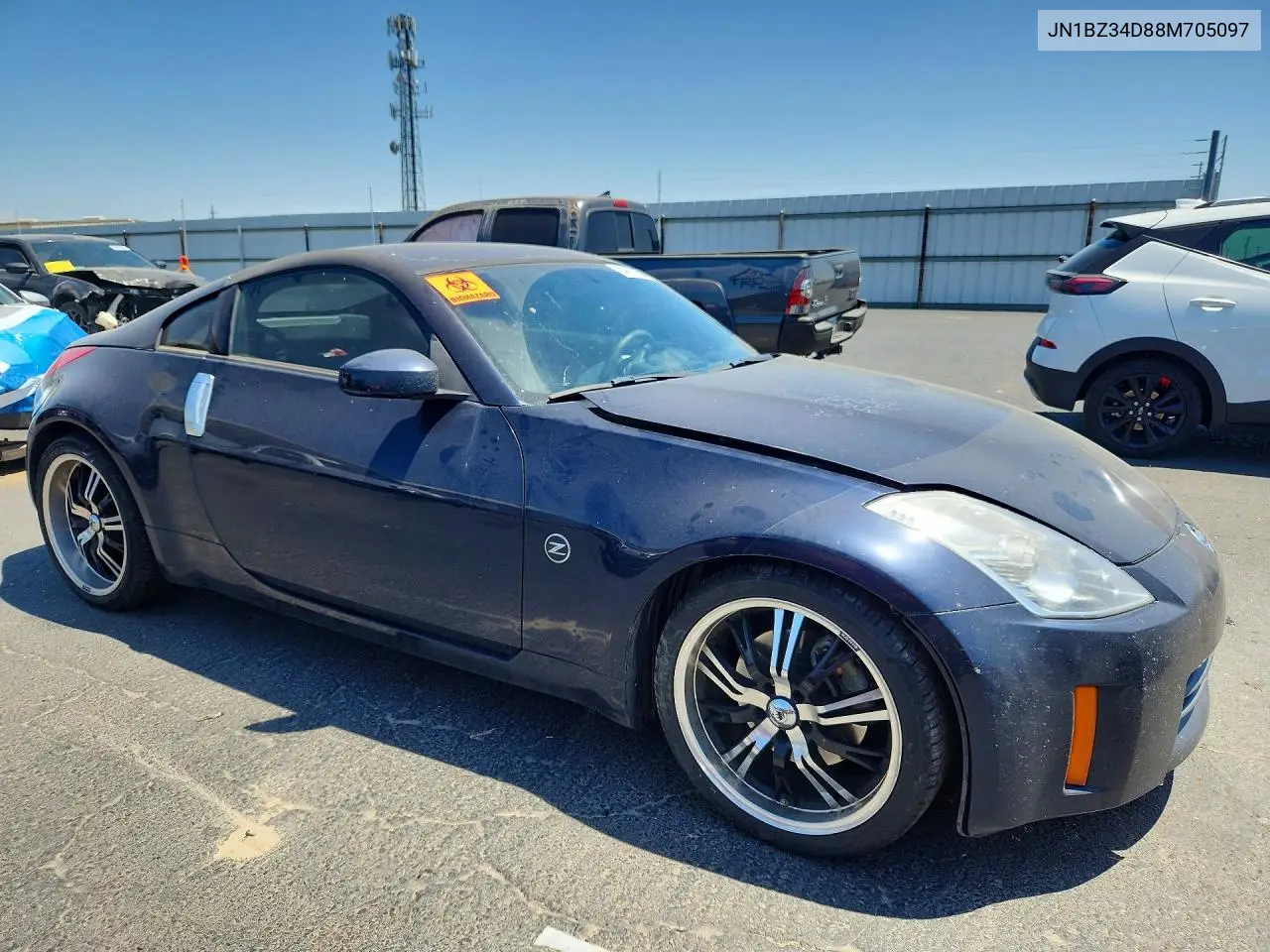 2008 Nissan 350Z Coupe VIN: JN1BZ34D88M705097 Lot: 54871966