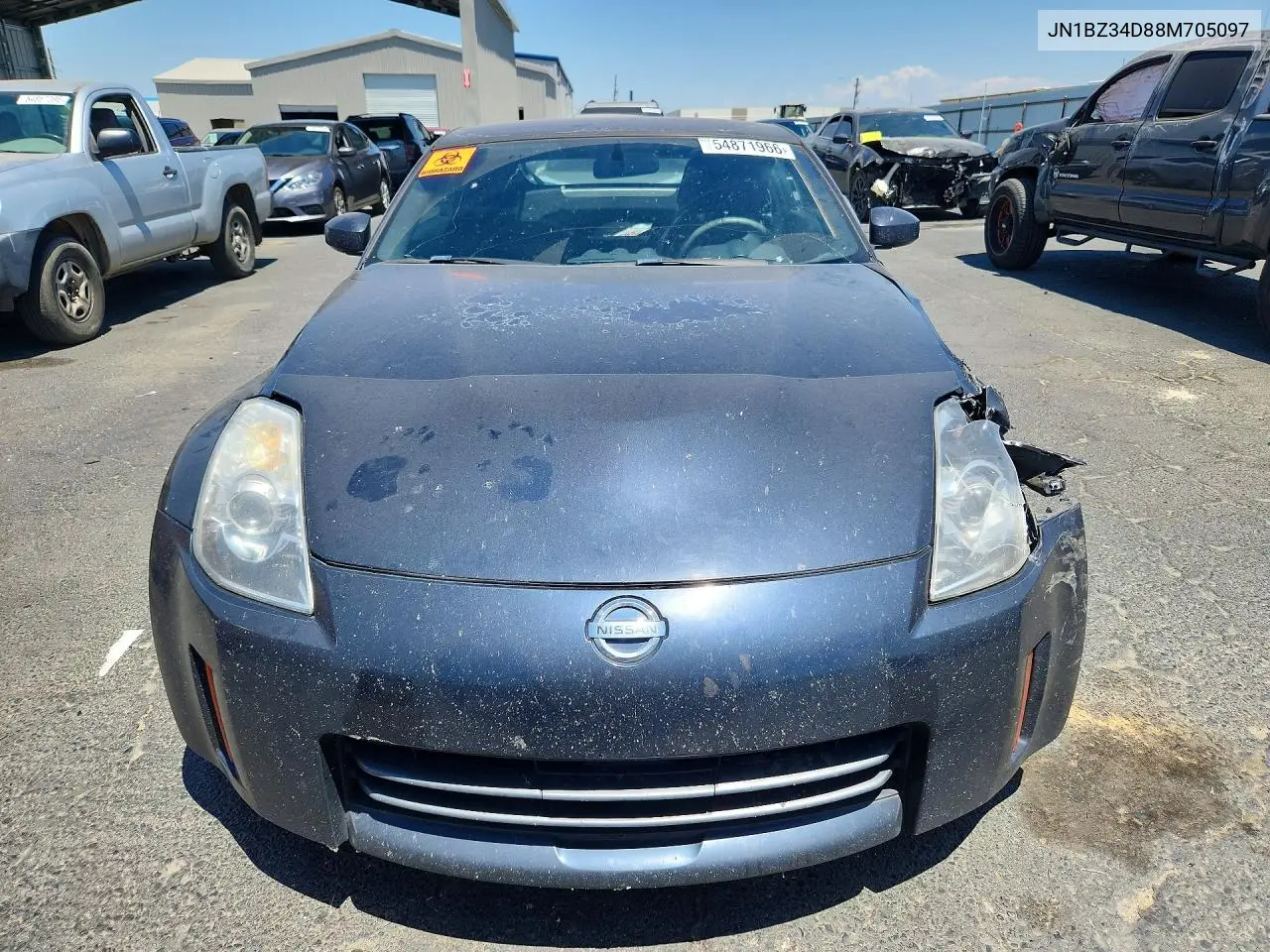 2008 Nissan 350Z Coupe VIN: JN1BZ34D88M705097 Lot: 54871966