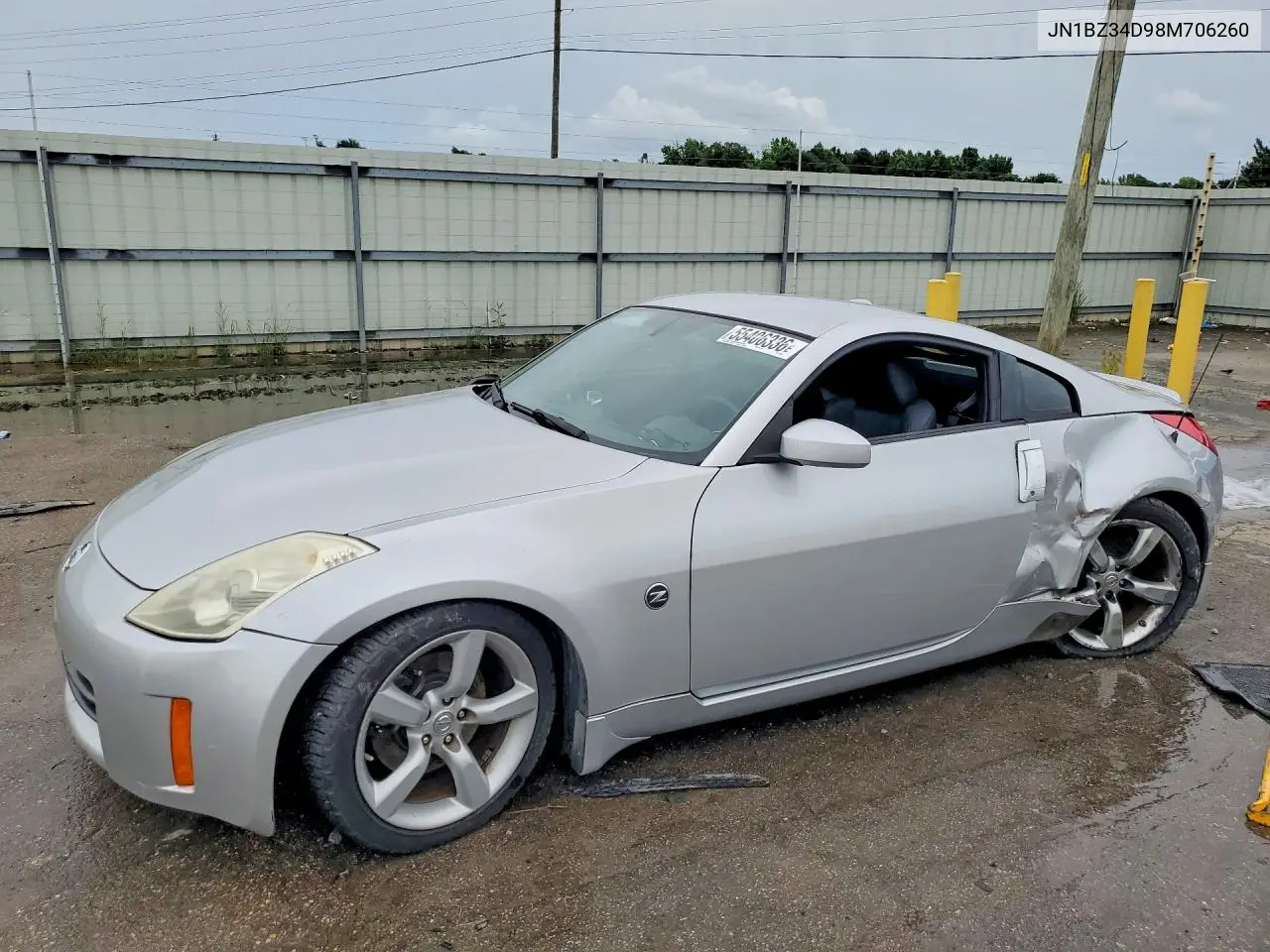 2008 Nissan 350Z Coupe VIN: JN1BZ34D98M706260 Lot: 55406336